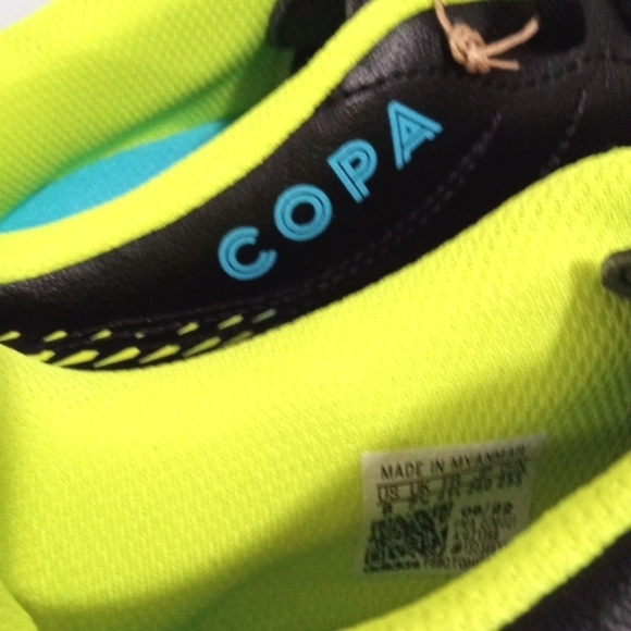 ADIDAS COPA SENSE. 4 TF BLACK NEON SOCCER CLEATS ATHLETIC SHOES SIZE 8-9 NWT main image 8